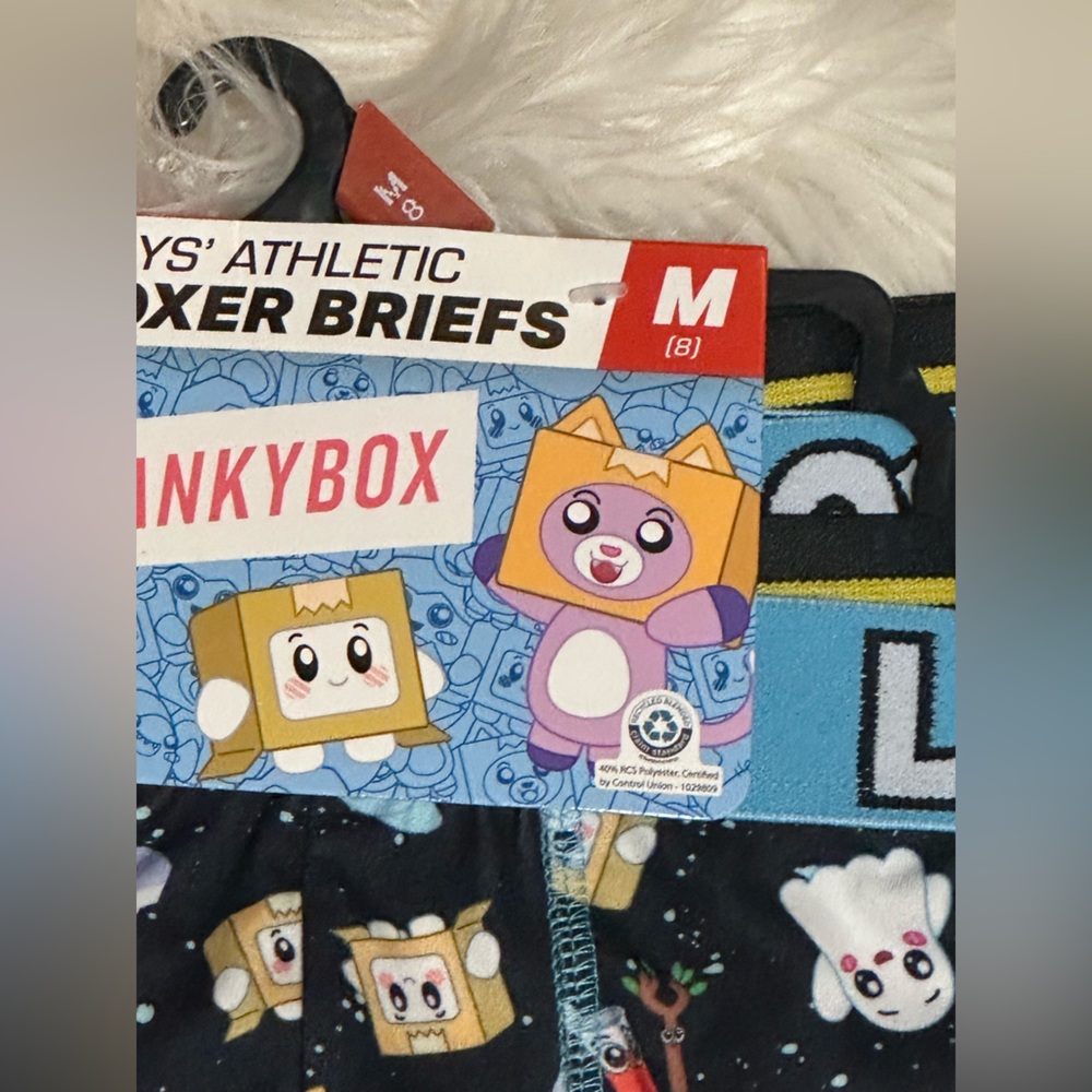 Kids Boxer Briefs - Navy with Cartoon Characters